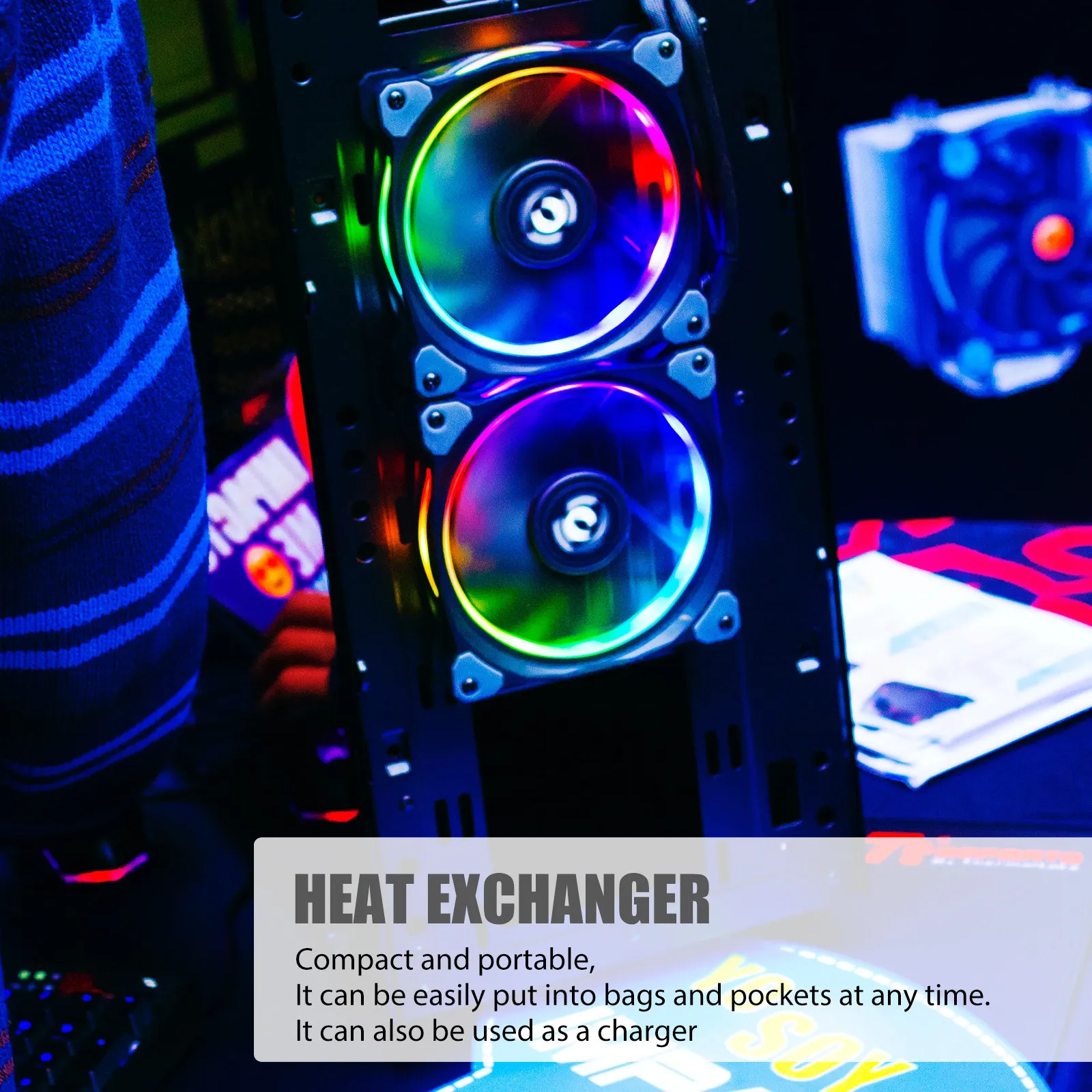 Cell Phone Cooler ABS Durable Turbine Silent Fan 10h Continuous Use Mobile Phone Cooling Clip Smartphone Heat Sink