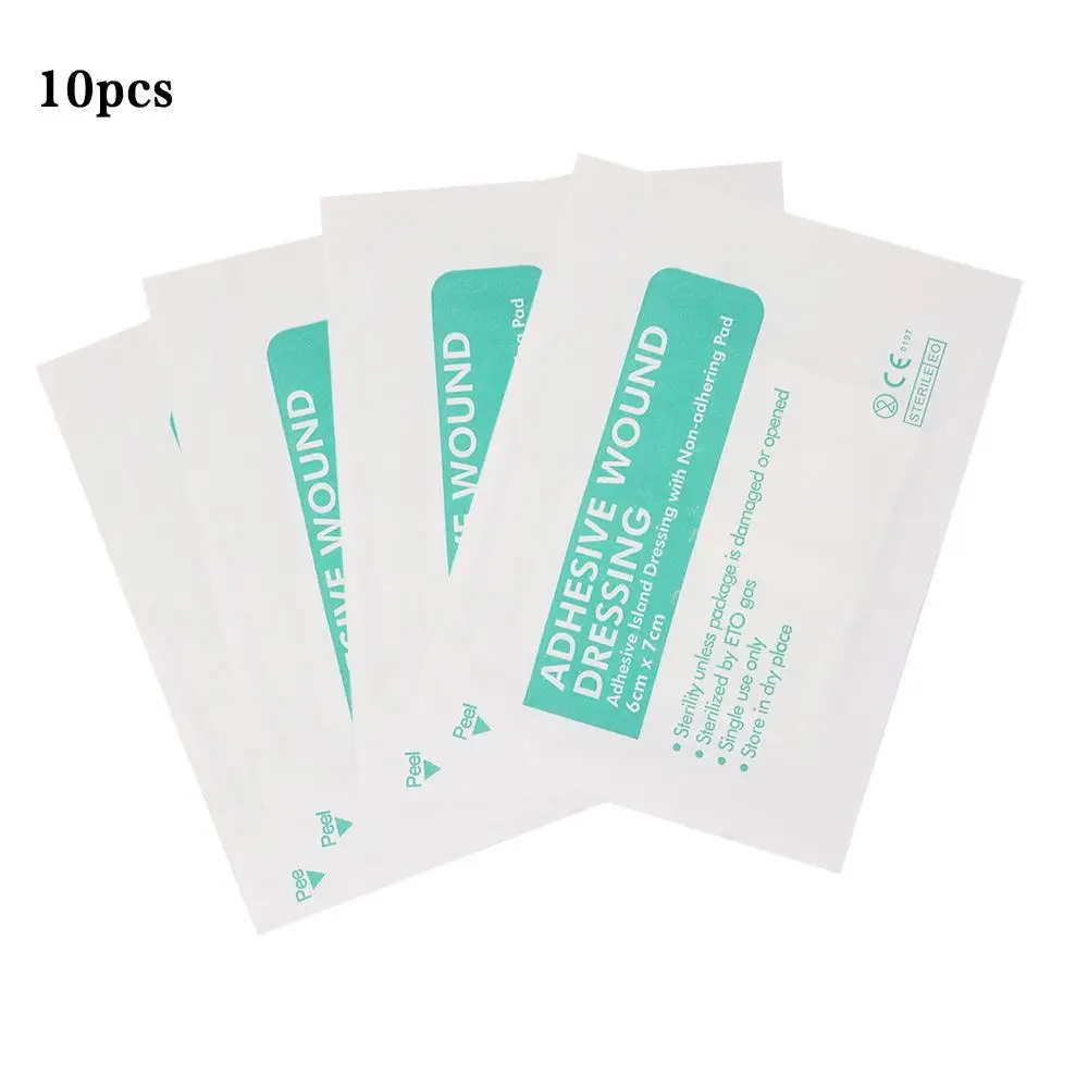 Easy To Use 10PCs Waterproof Non-woven Knee Protector Adhesive Wound Bandage Adhesive Wound Dressing Fixation Tape Bandage