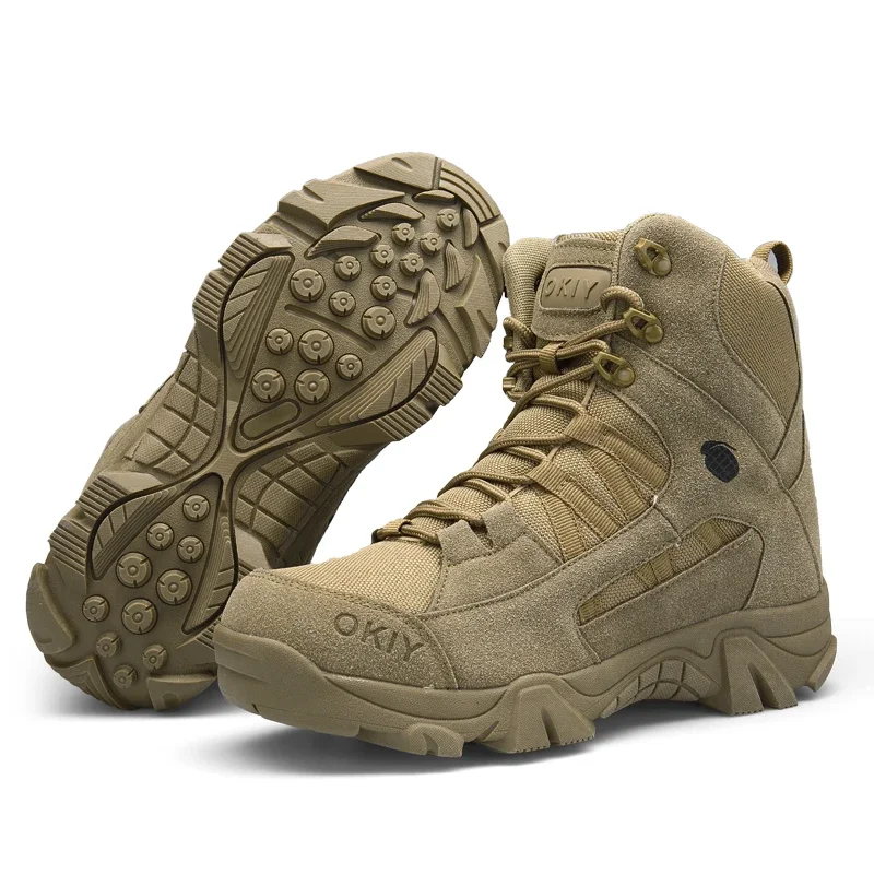 New Autumn Winter Military Outdoor Male Hiking Boots Men Special Force Desert Tactical Combat Ankle Men Work Boots