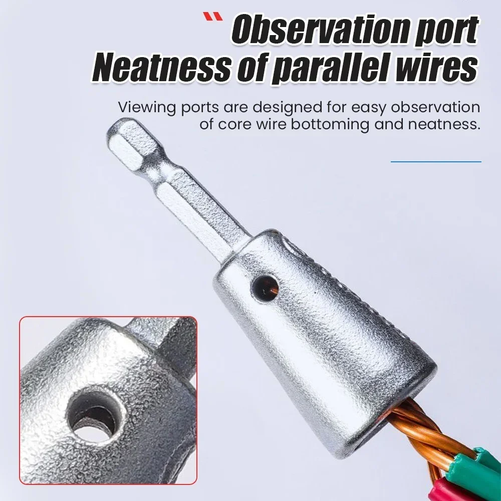 เครื่องมือบิดลวด1/2ชิ้นด้ามหกเหลี่ยม6มม. ช่างไฟฟ้าได้อย่างรวดเร็ว Twister 1.5-6ตาราง2-6วิธีลวดบิดสำหรับไดรเวอร์เจาะไฟฟ้า