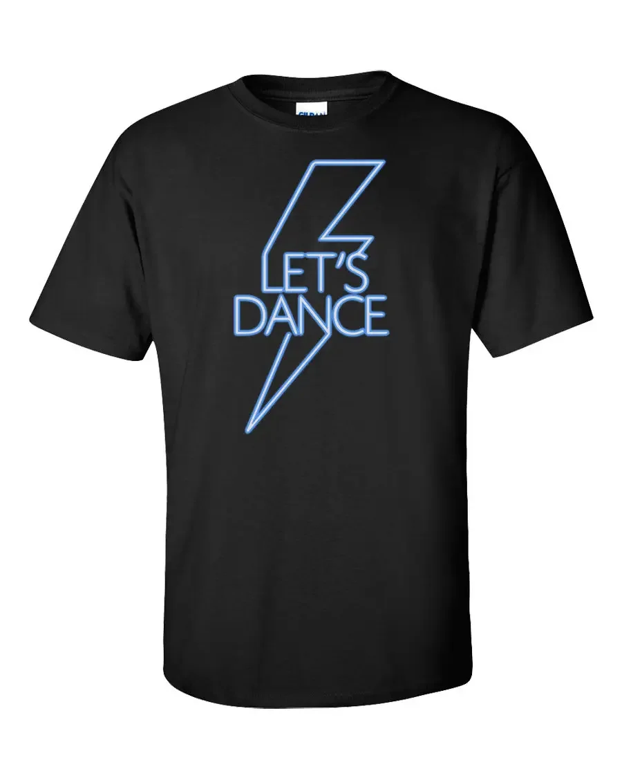 

Let's Dance Funny Party Club Vintage Neon Disco DJ T-Shirt 100% Cotton O-Neck Short Sleeve Summer Casual Mens T-shirt Size S-3XL