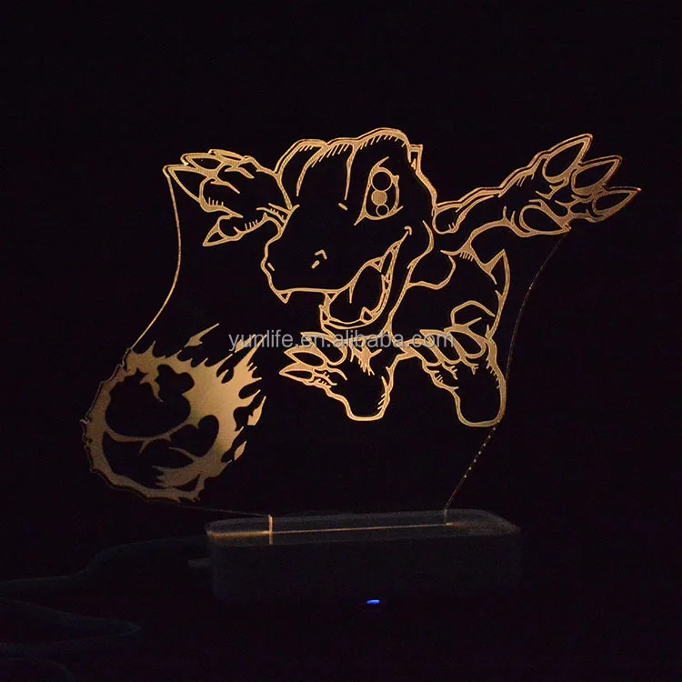 Digimon Agumon cartoon night light for children led night light