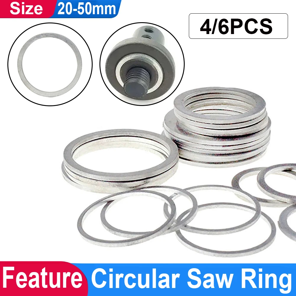 Circular Saw Blade Reducting Rings Conversion Ring Adapter Washer Cutting Disc Inner Hole Adapter Rings Cutting Washer 20mm-50mm