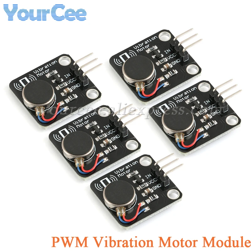 5pcs/1pc PWM Vibration Motor Module DC Motor Phone Vibrator for Arduino R3 MEGA2560 Electronic DIY Kit