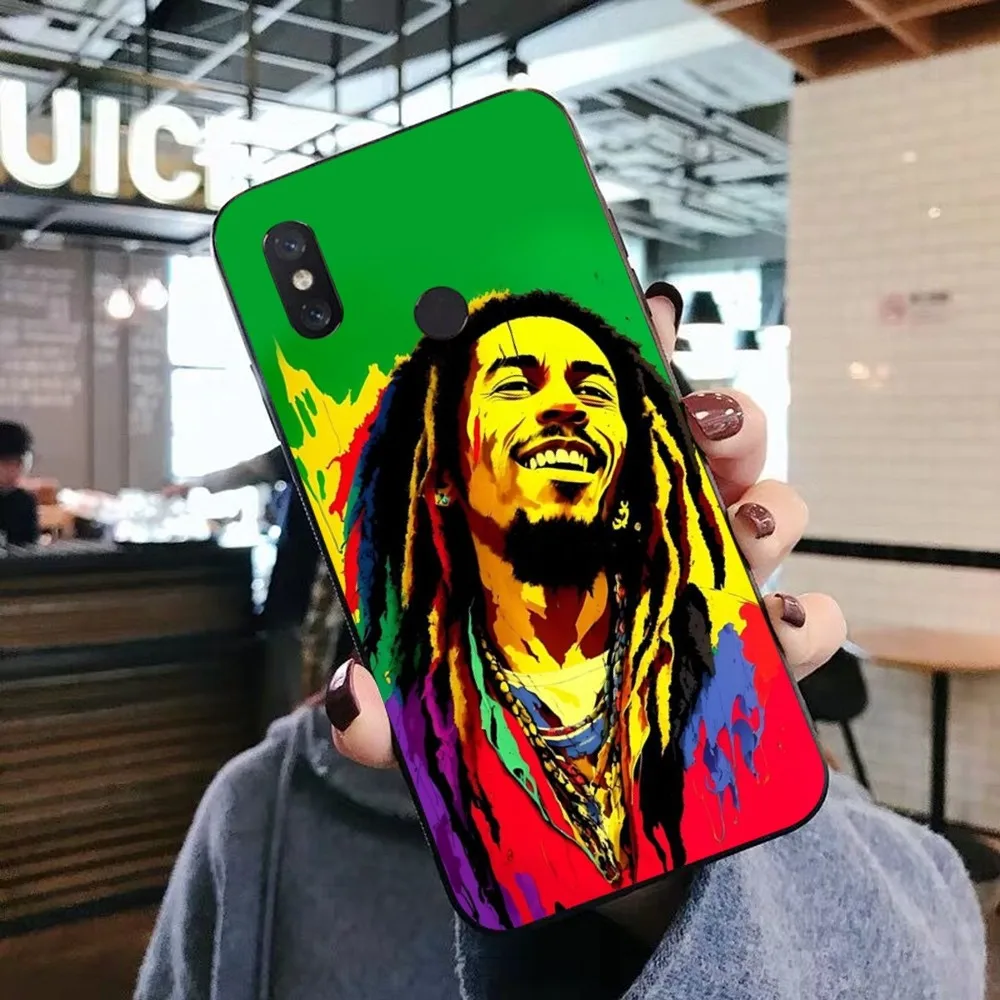 Bob Marley Singer Phone Case For Xiaomi Mi 5X 8 9 10 11 12 Lite Pro 10T PocoX3pro PocoM3 Note 10 Pro Lite