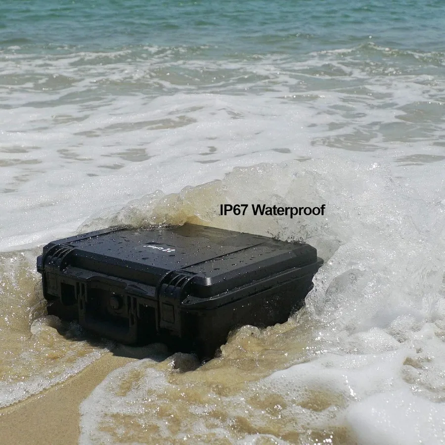 Waterproof Hard Case with Customizable Foam Insert Interior Measuring 11.81x7.87x4.72 Inches Ideal for Storing and Protecting F