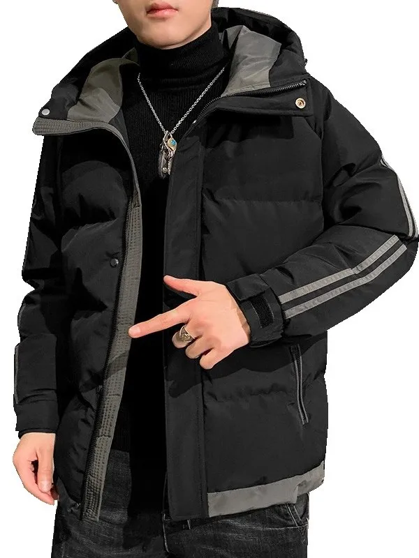 Men's Winter Thiened down Jaet Hooded Workwear Cotton Coat ort Sle Mexican Rice Man New Arrival Faionable Brand