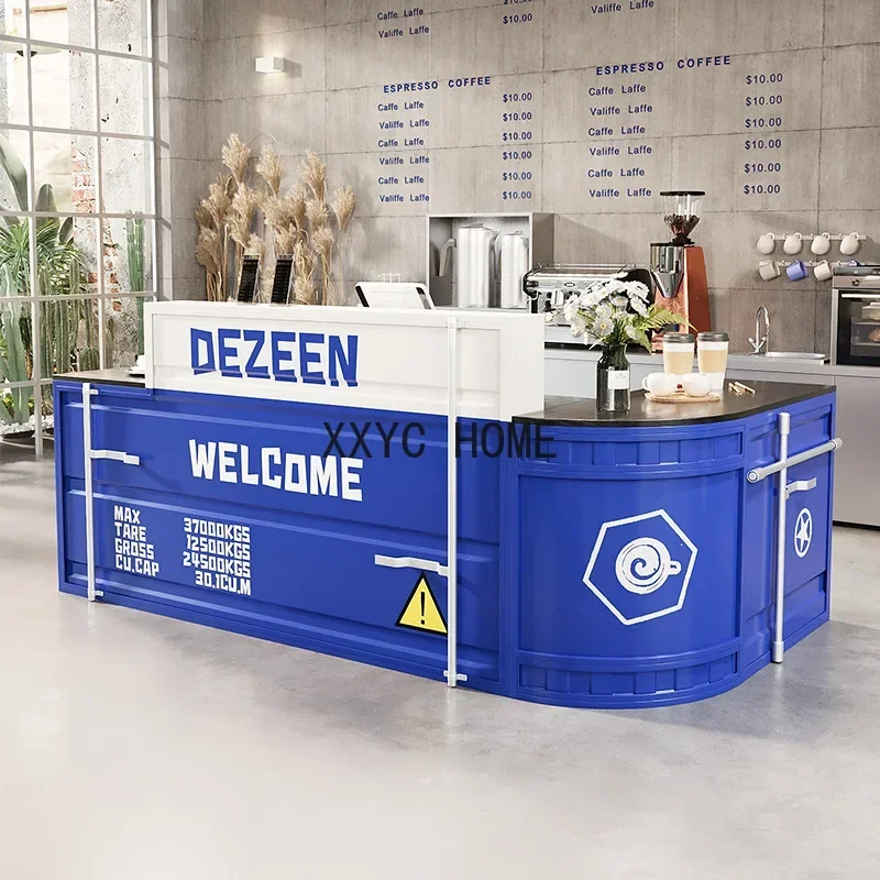 Cashier Bar Gym Internet Celebrity Minimalist Iron Industrial Style Small Bar