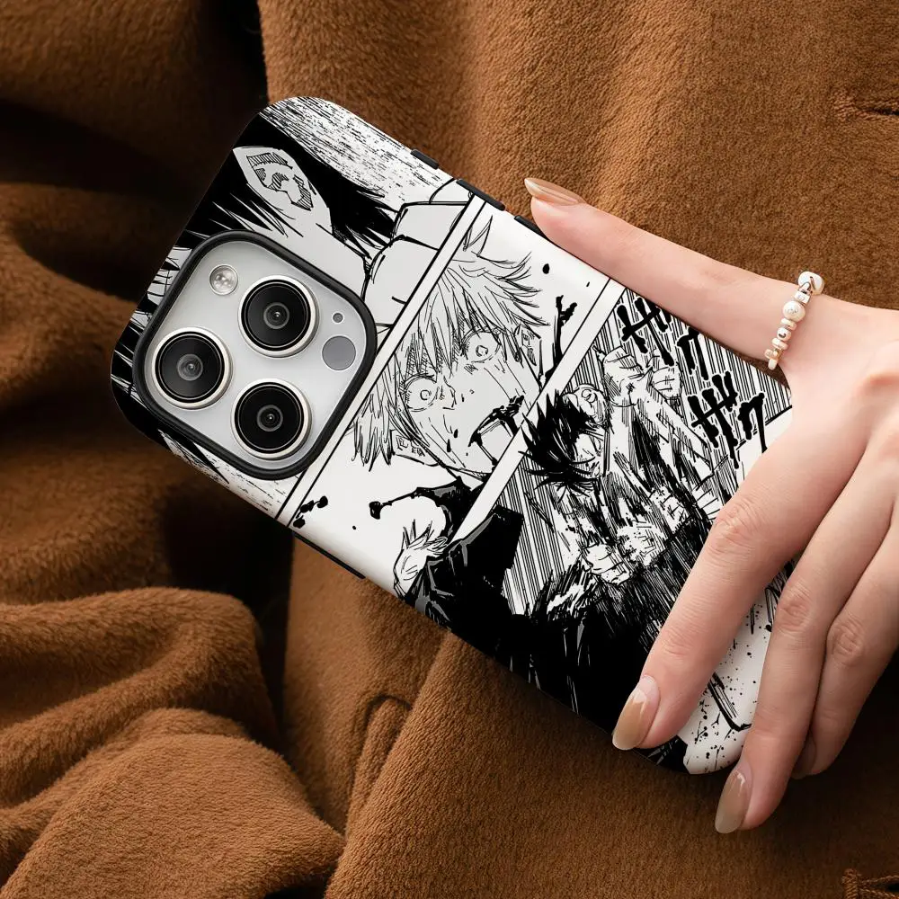Fushiguro Toji Jujutsu Kaisen funda de teléfono para Samsung Galaxy S25 24 23 22 Ultra Plus A56 36 26 carcasa dura HD brillante de doble capa