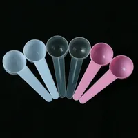 10/5pcs 10ml 5g Reusable Food Grade Spoon Plastic Measuring Scoop PP Measure Spoon Milk Coffee Teaspoon Milk Powder Kitchen