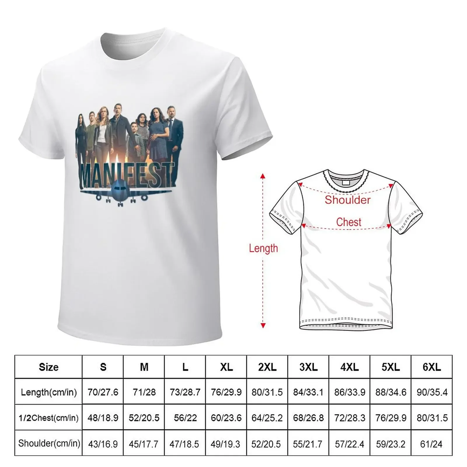 Manifest Characters Logo And Poster Design T-Shirt graphics vintage graphic tee Men's t-shirt