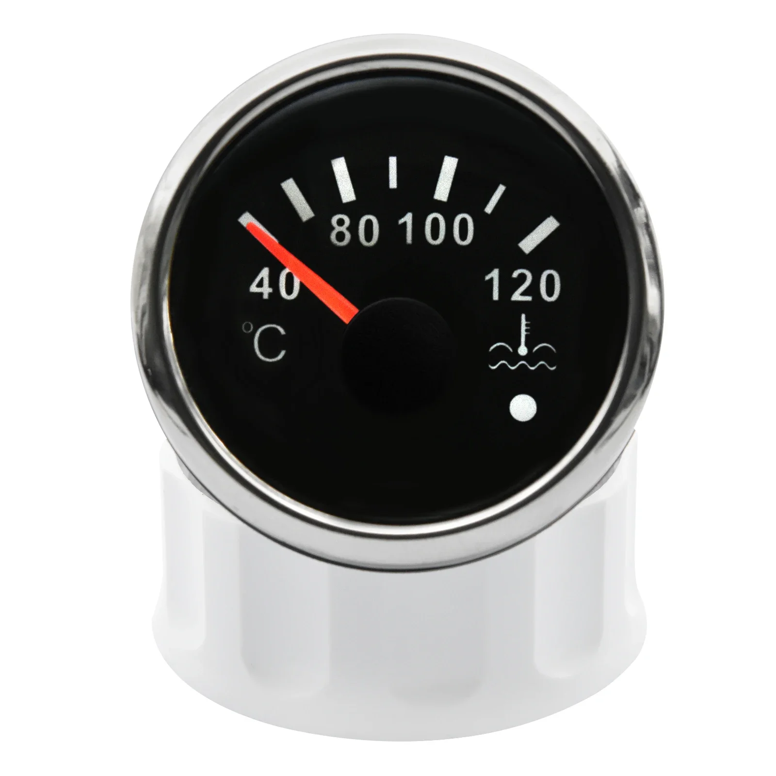 H 52MM Water Temp Gauge Red Light Car Meter with Water Temperature Sensor NPT 1/8 Boat Car Snowmobile Temperature Sensor Adapter