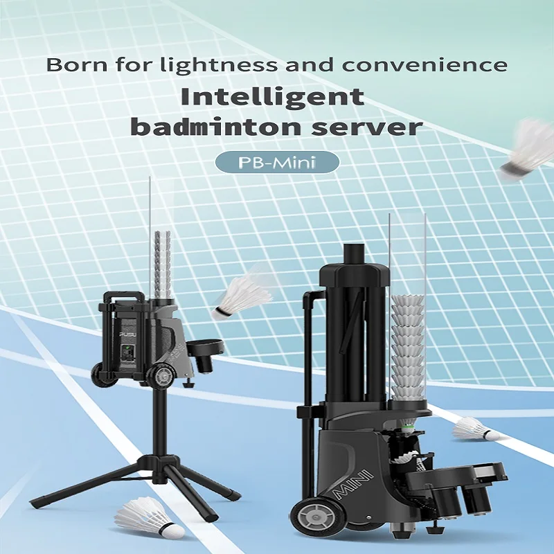 Hot Popular Professional Automatic Badminton Ball Machine App Remote Control Shuttlecock Feeder Equipment for Training