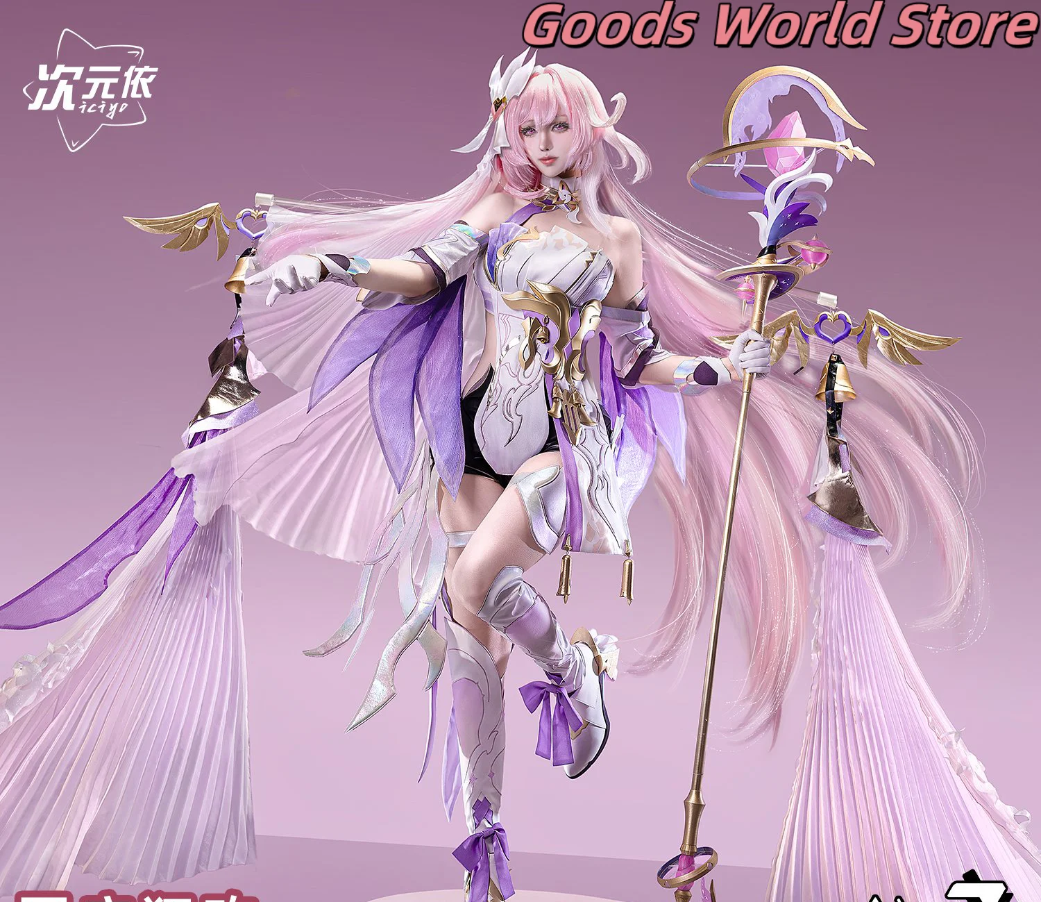 

In stock Elysia Cosplay Costume Evening Dress Honkai Impact 3 Elysia Halloween Party Role Play Anime Game Clothing