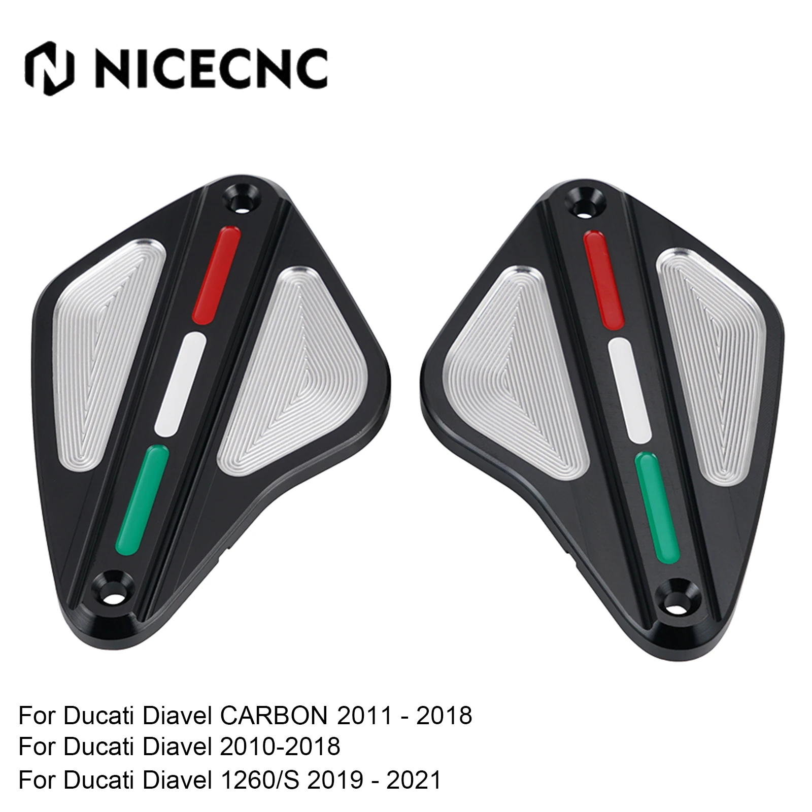 

Brake Clutch Fluid Reservoir Covers Cap For Ducati Diavel CARBON 2011-2018 CROMO STRADA 2011-2016 1260/S 2019-2021 XDIAVEL S