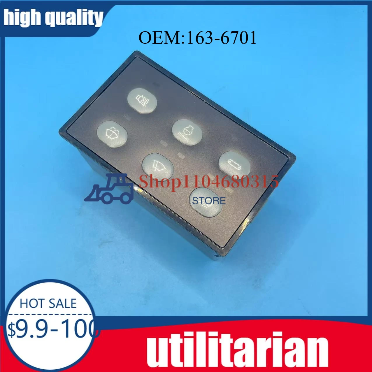 

Head Lamp Wiper Controller OE:163-6701 1636701 for Caterpillar CAT 312C 315C 318C 319C 320C 322C 325C 330C Excavator C-9 Engine