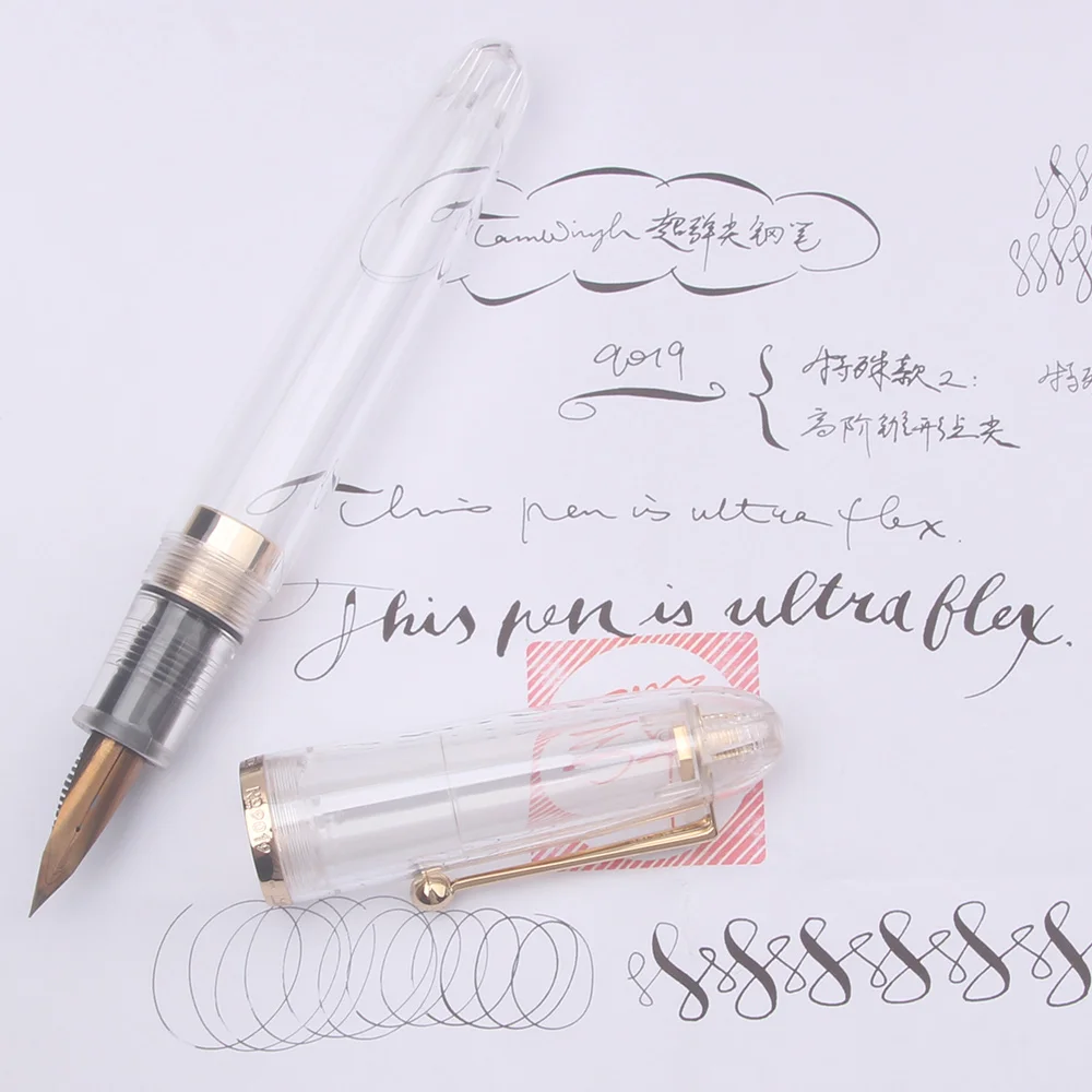 Limited Jinhao 9019 Super Flexible Nib Fountain Pen Soft Elastic