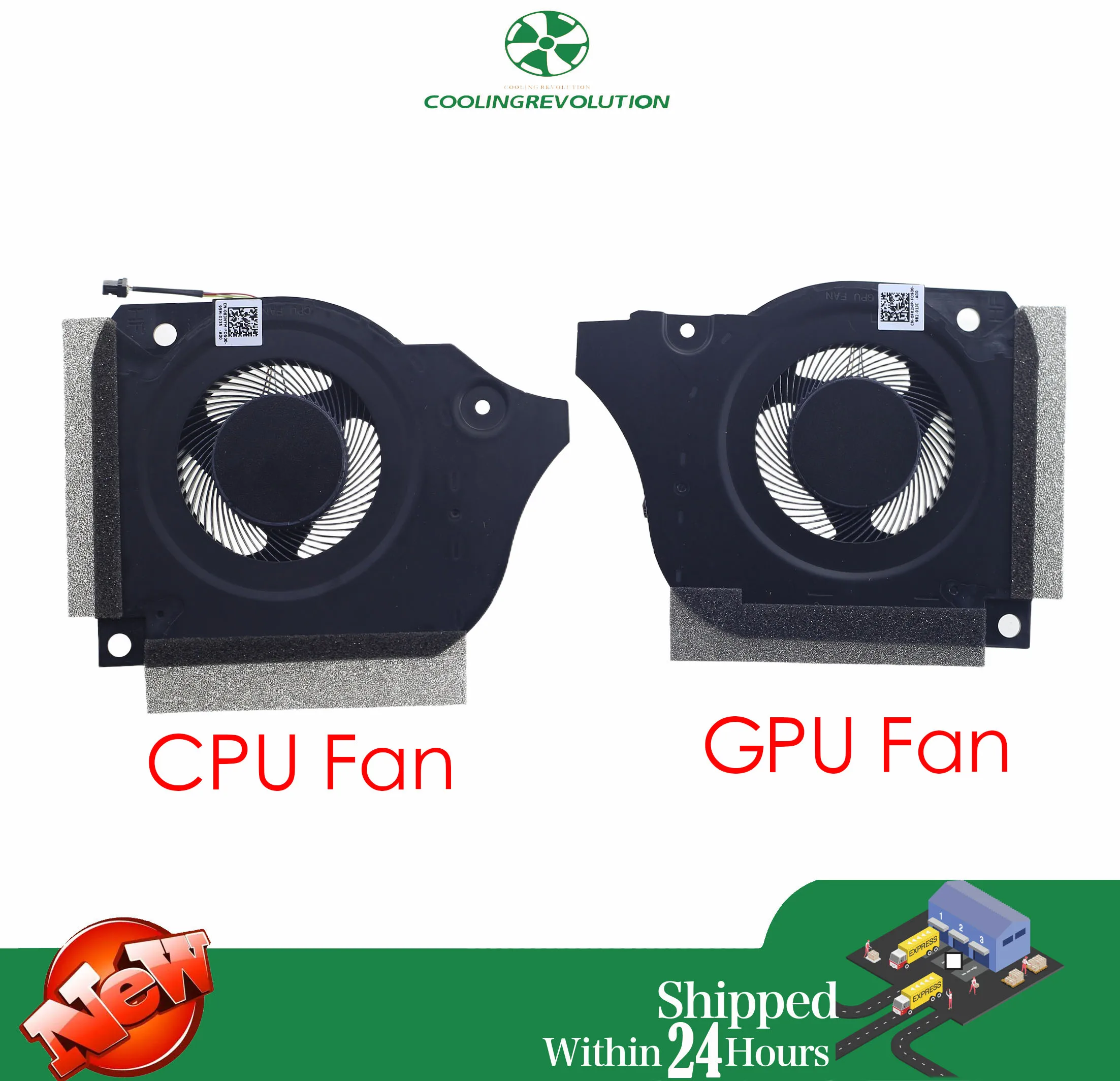 

Laptop CPU GPU Cooling Fan DC5V 0.5A 4Pin for Dell Inspiron G7 7790 G5-5590 G5 5590 7590 P82F 063NYM 0FK2HP