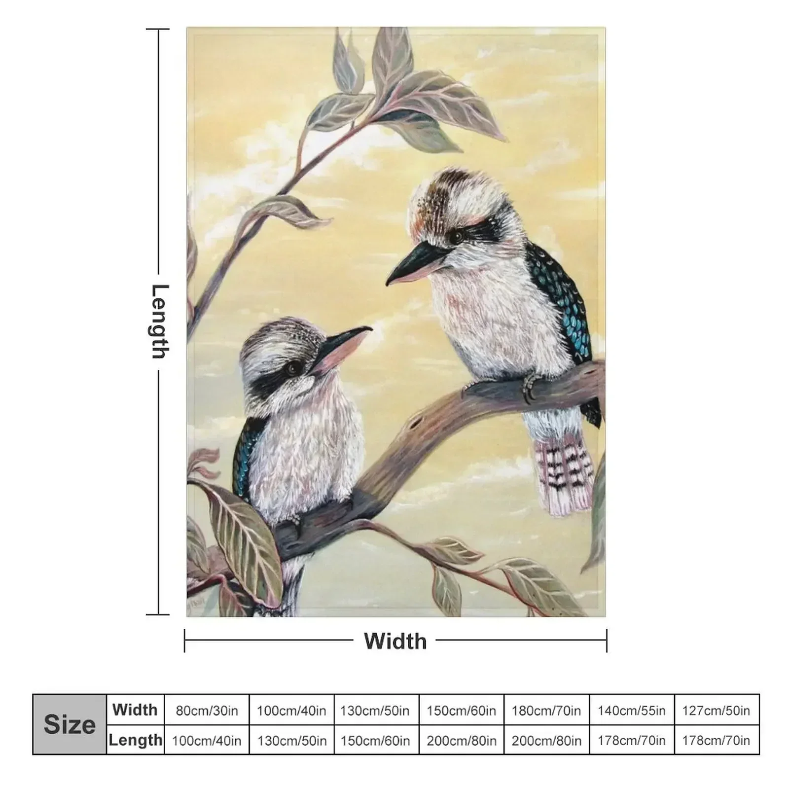 Kookaburra Magic Throw Blanket Summer Decorative Sofas Thin Custom Blankets