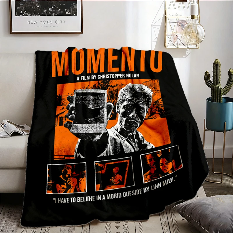 Memento Film Comfy Blanket, Christopher Nolan Psychological Thriller Flannel Blanket, 2000 Cinema Classic