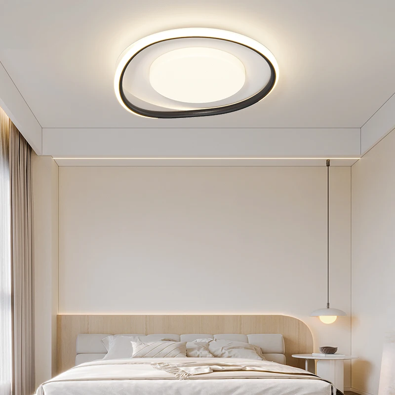 Plafonnier nordique moderne pour chambre à coucher, lustres simples, salon géométrique créatif, luminaire de table à manger, lampe pour la maison