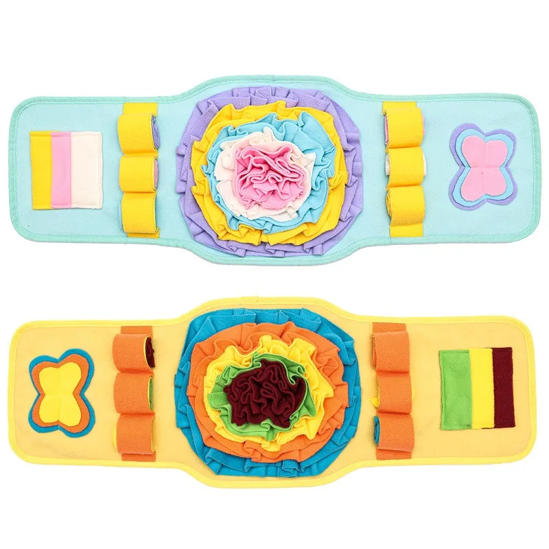 

Dog Snuffle Mat Watch Shape Puzzle Toy Interactive Feeding Training Chew Resistant Slow Food Nose Work Pad For Small Medium Dogs
