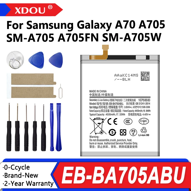 

Brand New EB-BA705ABU 4500mAh Replacement Battery For Samsung Galaxy A70 A705 SM-A705 A705FN SM-A705W Batteries