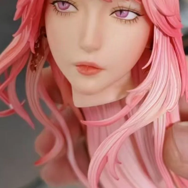 53 سنتيمتر Genshin تأثير Yae Miko بولي كلوريد الفينيل الدائمة موقف لعبة فتاة نموذج لجسم Gk تمثال جمع سطح المكتب زينة زخرفية اللعب