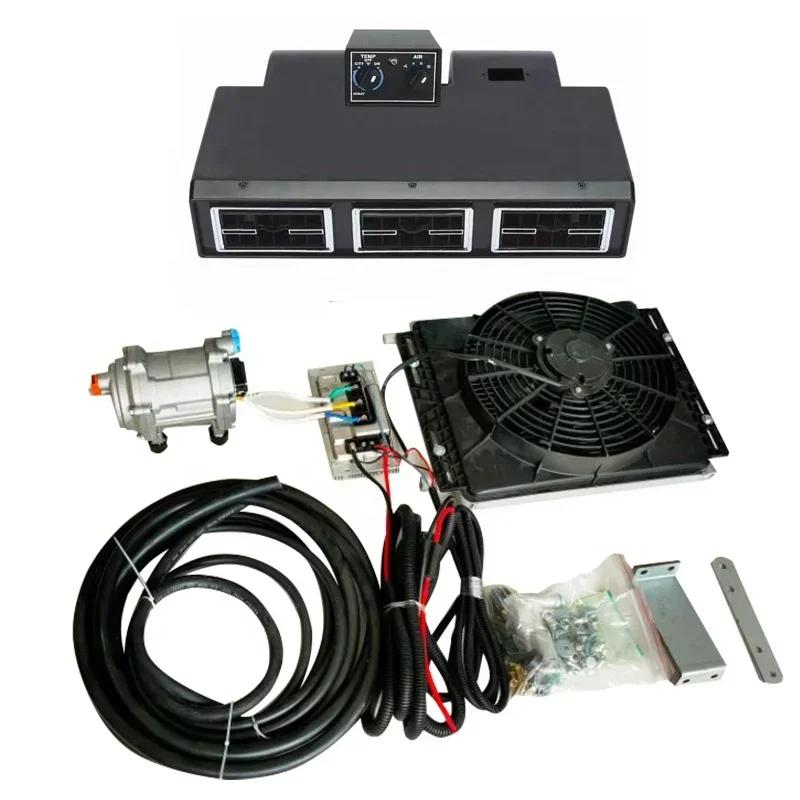 12 Volt Universal Ac Kit Truck Unit Van Conditioner Car Air Dc 12v 24v