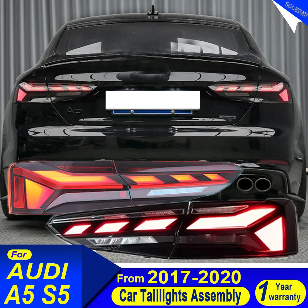 For Audi A5 Taillight 2017 2018 2019 2020 Modified 21 Dynamic LED Steering Brake DRL Rear Tail Light Assembly Car Accessory Lamp