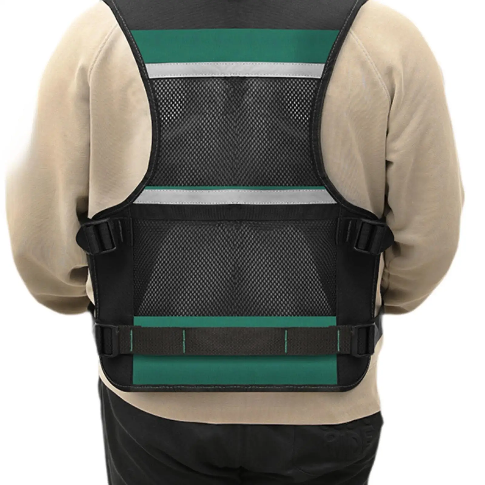 

Electrician Tool Vest Breathable Front Pockets Tools Holder for Construction