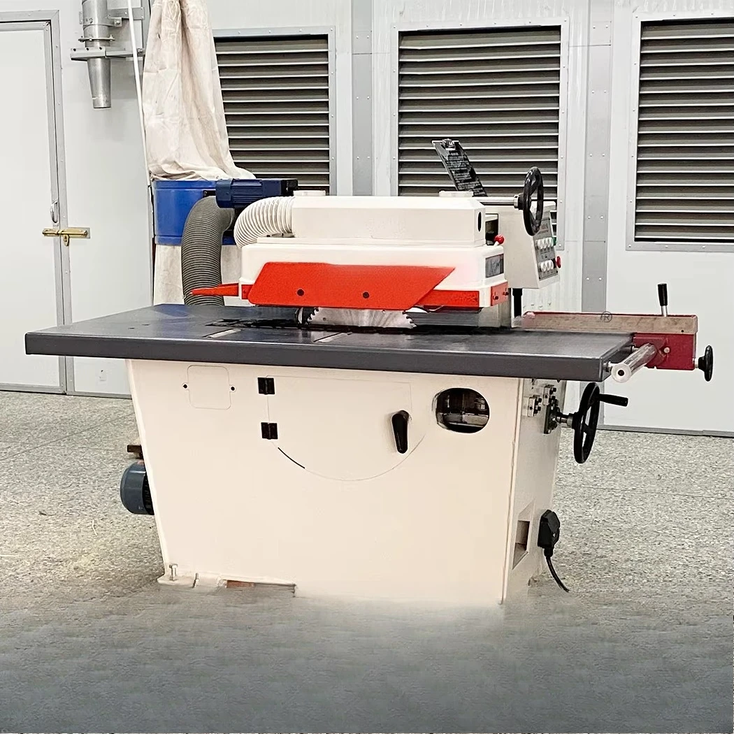 PINLIANG Manual Five-Disc Woodworking Tenon Mortising & Tenoning Machine with Pneumatic Pressing Device 380V