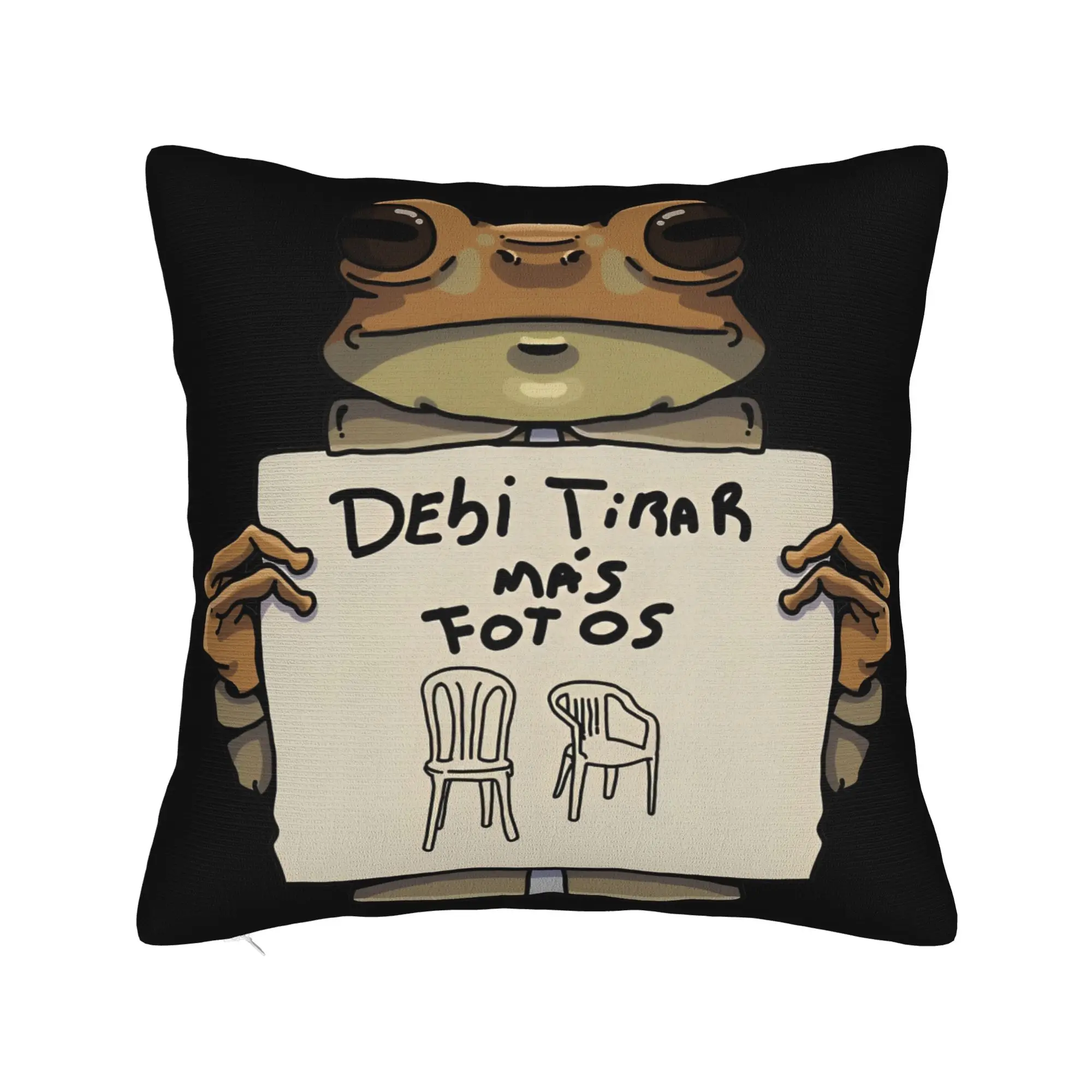 DTMF DeBi TiRAR MaS FOToS Music Square Pillow Covers Sofa Bad Bunny Bad-Bunnys Cushion Case Home Decoration Pillowcase 40*40