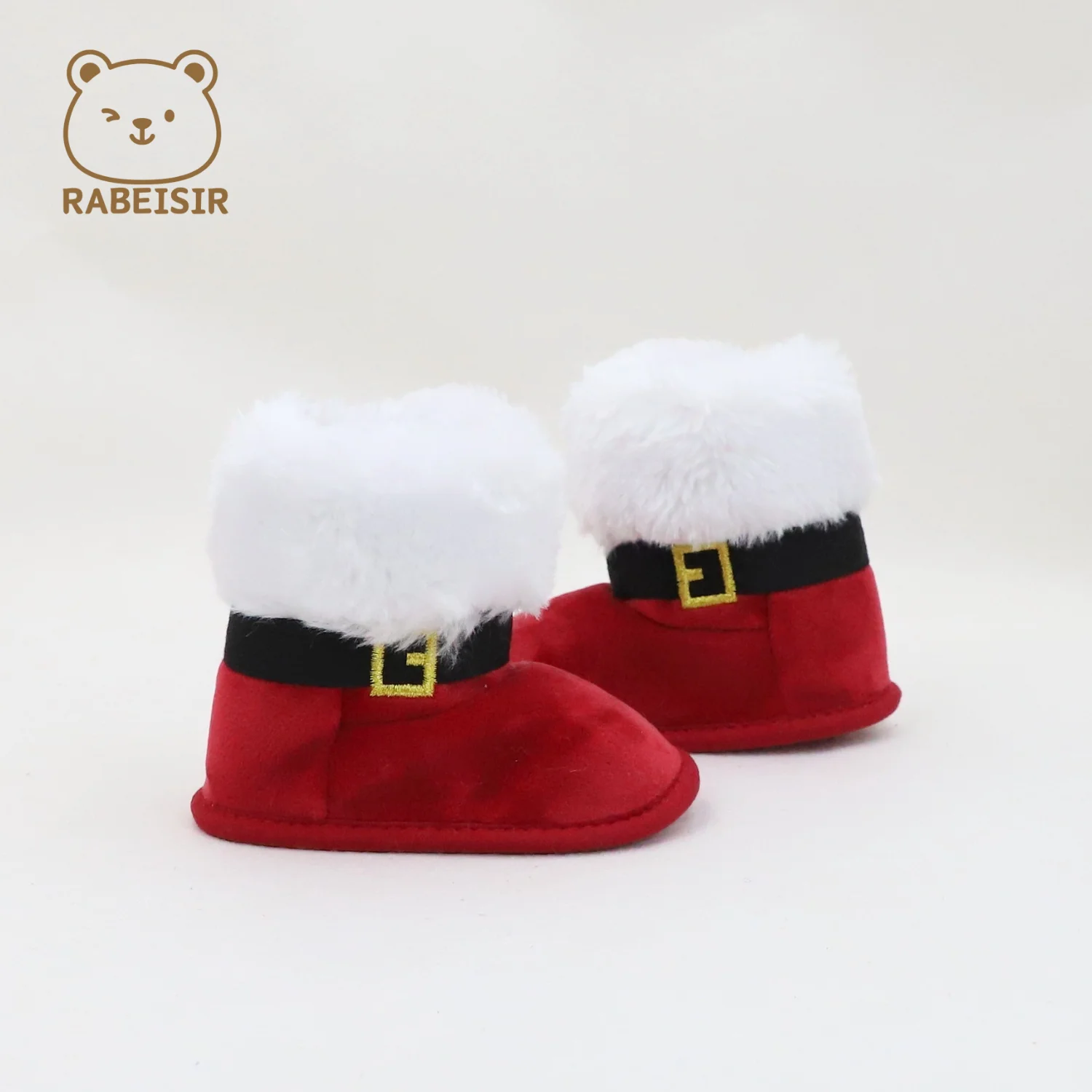 أحذية عيد الميلاد للأطفال للخريف والشتاء، أحذية مشي للأطفال دافئة ومريحة، أحذية ثلج للأطفال بعمر 0-1 ونصف سنة #3