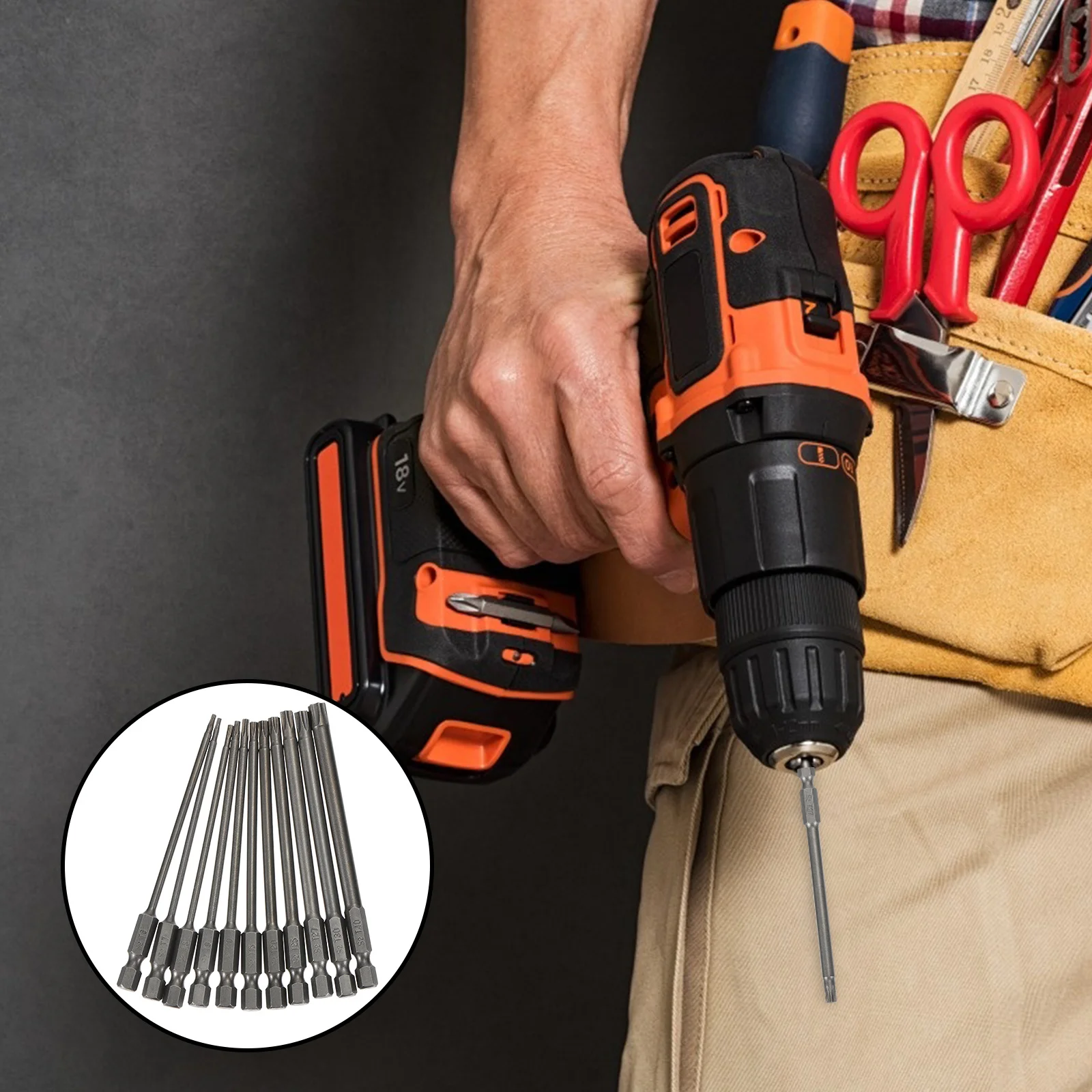 

1Set Batch Head Screwdriver Bits Set Hollow Plum Blossom Lengthened S2 Electric Screwdriver Bit Magnetic Batch Screw Bits