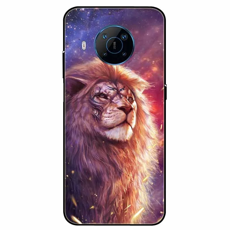 For Nokia X100 Case TPU Soft Painted Cat Lion Back Cover for Nokia X100 Covers Protector Cases for NokiaX100 X 100 Bag Silicone