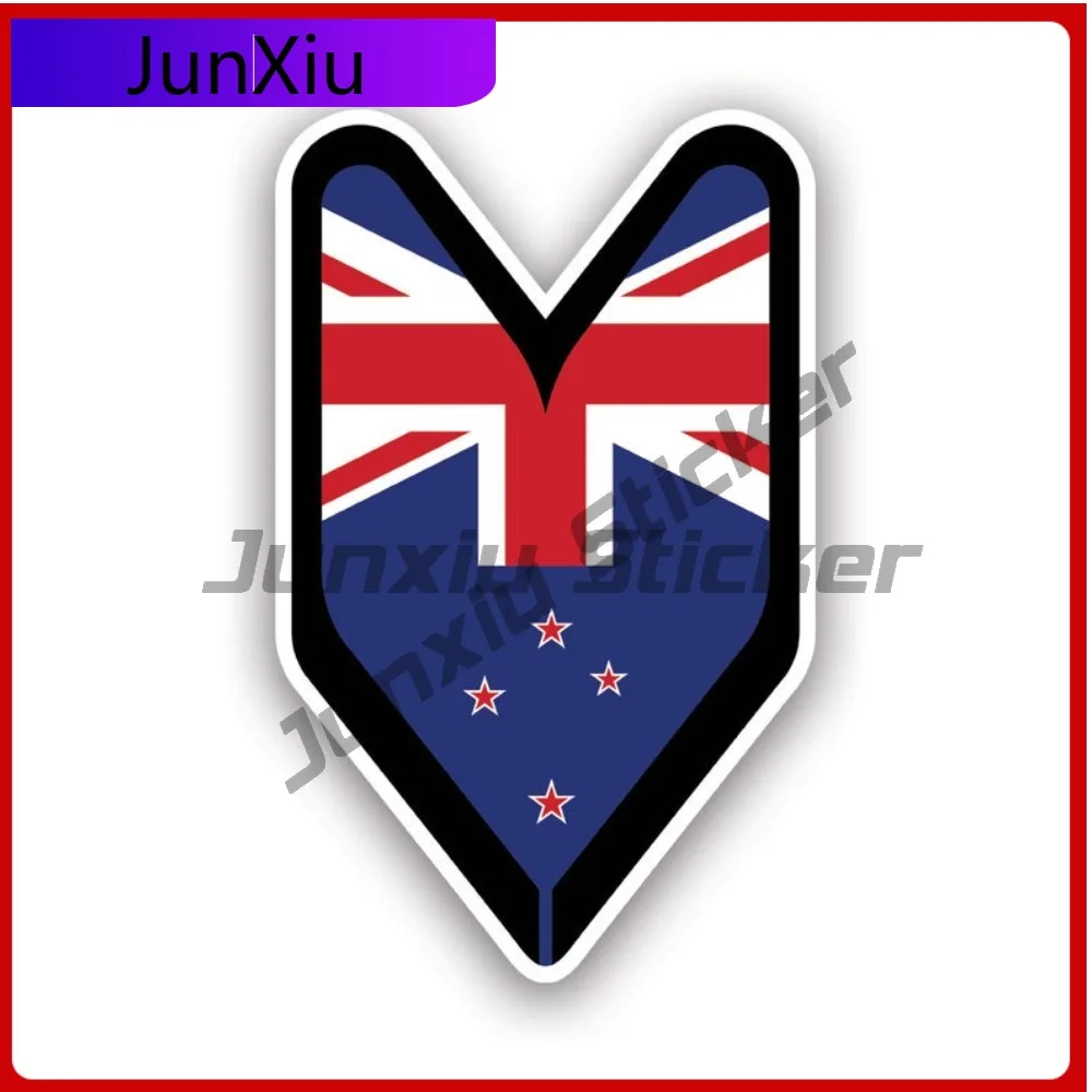 

New Zealander Driver Badge Sticker Creative Decals Safety Warning Car Sticker Vinyl Decal Waterproof Durable Fade Resistant For
