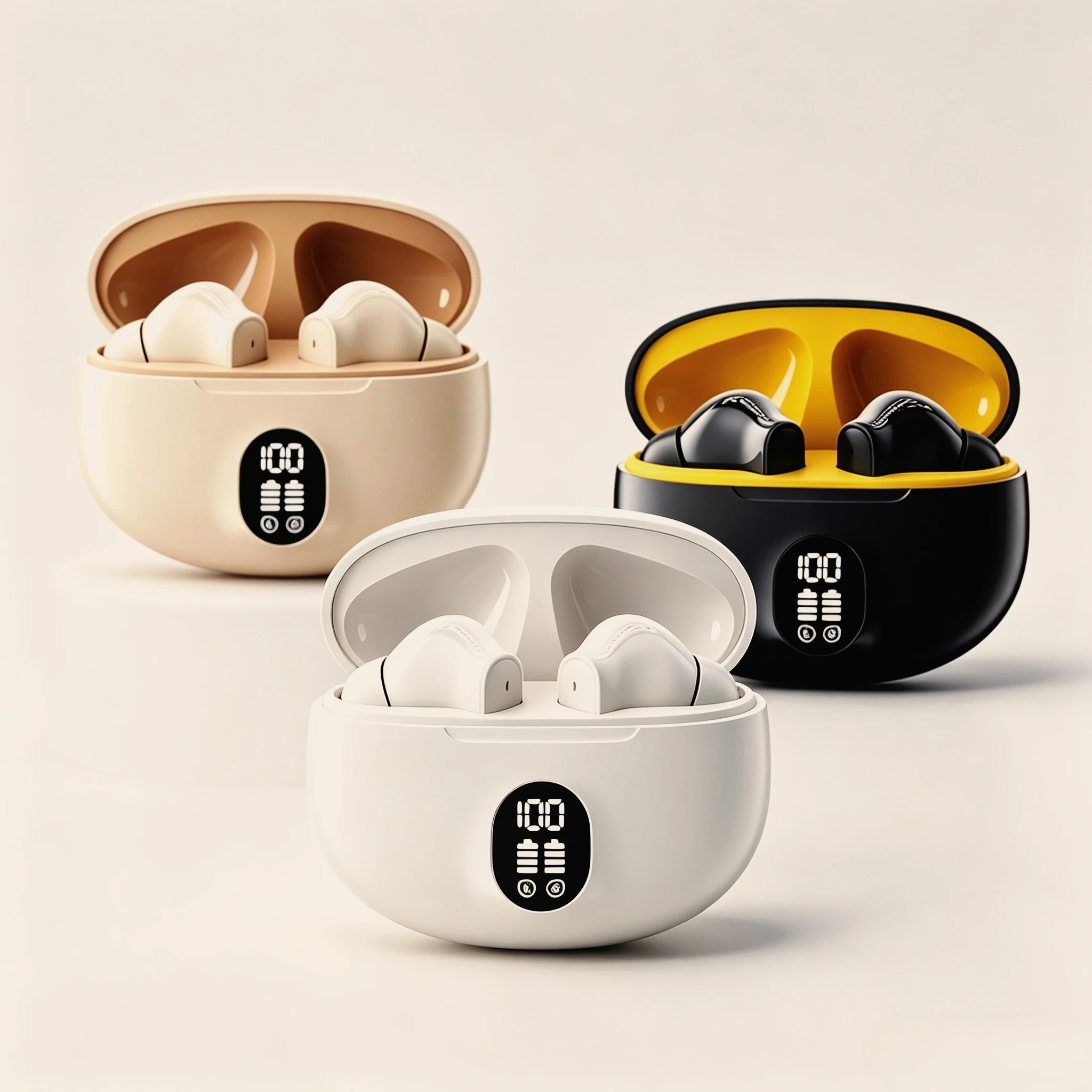 Mini Slim Bluetooth Earphones with Noise Reduction Lightweight All-Day Wear Built-In Mic for Crisp Calls Smooth Audio Playback