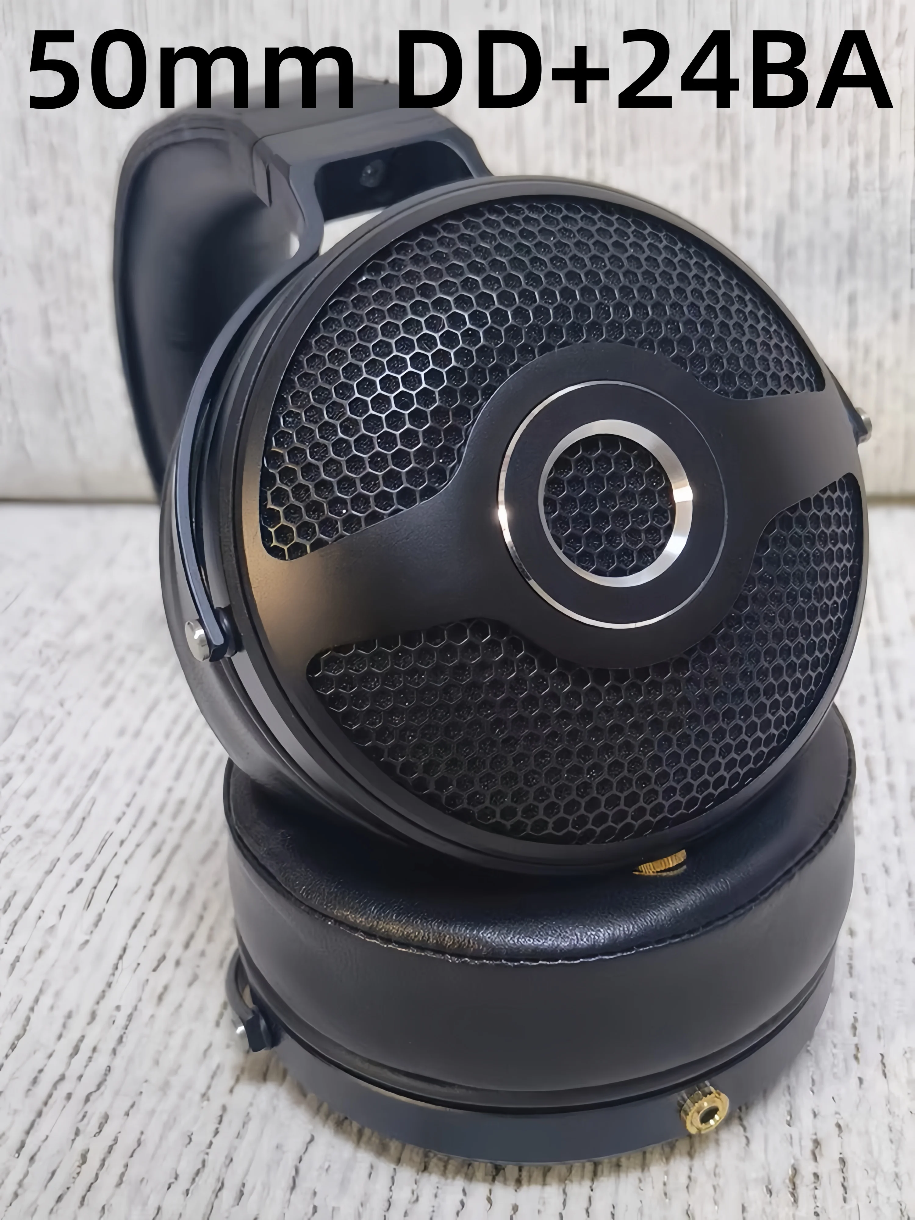 

Geekyaudio 40mm Dynamic DD+24BA HiFi MusicMonitor Studio Wired Hi-end Audiophile Flagship Open-Back Over-Ear Bass Headphones
