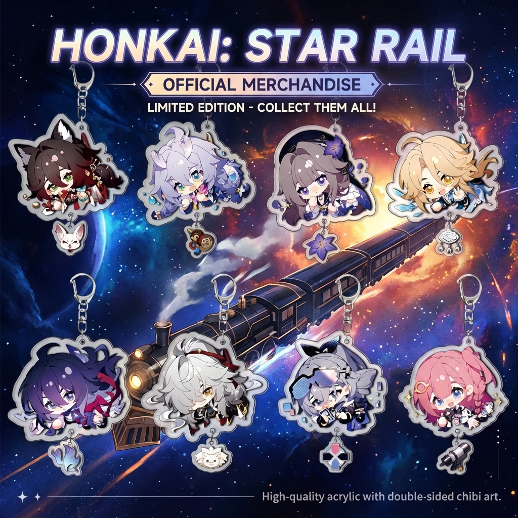 

Акриловый брелок-подвеска Honkai Star Rail Elysia: игровой мерч, аксессуар, готовый товар, подвеска-шарм