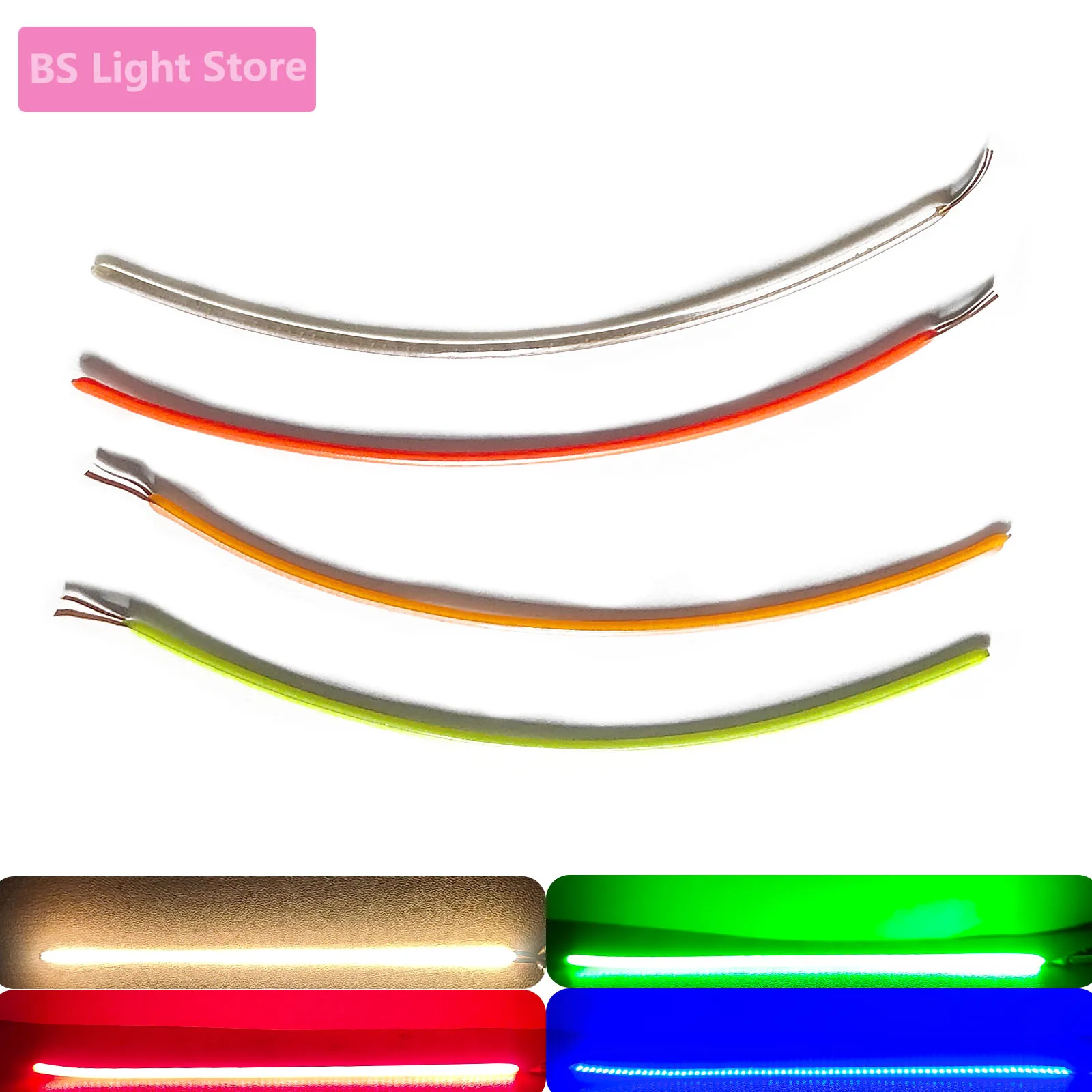 110mm led flexible filament 3v cob Red Green Blue 2700K Parts LED Lamp Bead Accessories Positive DIY  Atmosphere Lamp Art Lamp