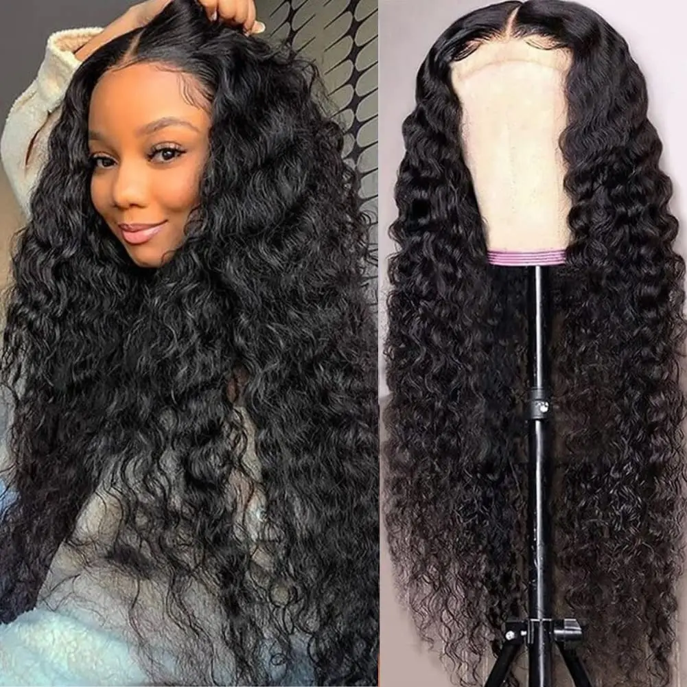 

BEAUDIVA 5x5 Swiss Deep Wave Lace Closure Wig Human Hair For Black Women 100% Human Hair Remy Hair Pre Plucked With Baby Hair