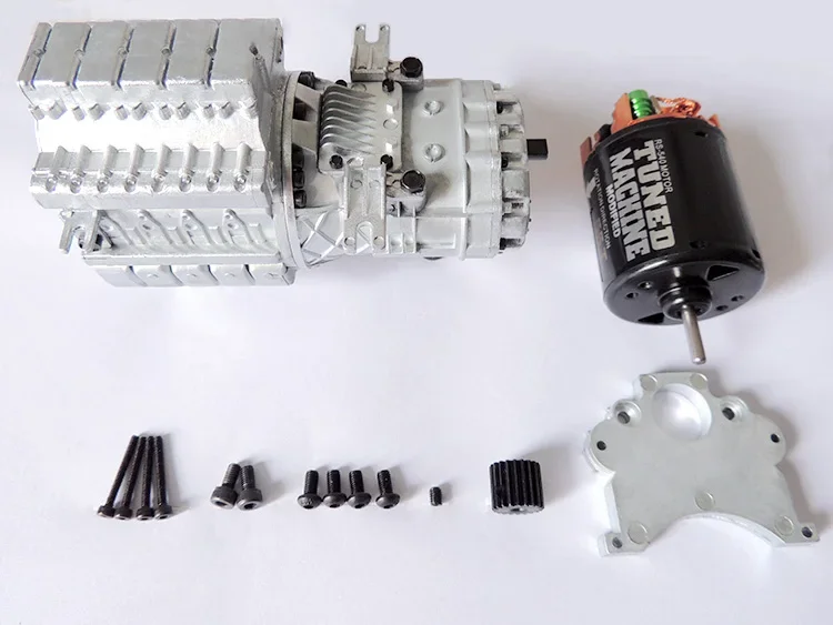 Automatic Continuously Variable Transmission Gearbox for 1/14 Tamiya RC Truck Trailer Tipper Scania MAN Benz Actros Volvo Car