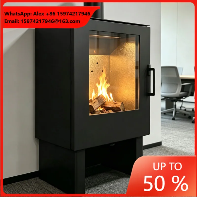 Wood Burning Room Stove For Residential Heating And Everyday Home Use