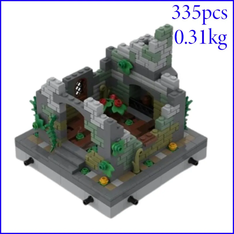 بقعة MOC-81214 85846 62616 وغيرها من المباني في العصور الوسطى لتقوم بها بنفسك جزيئات صغيرة تجميعها اللبنات لعبة تعليمية نموذج هدية #3