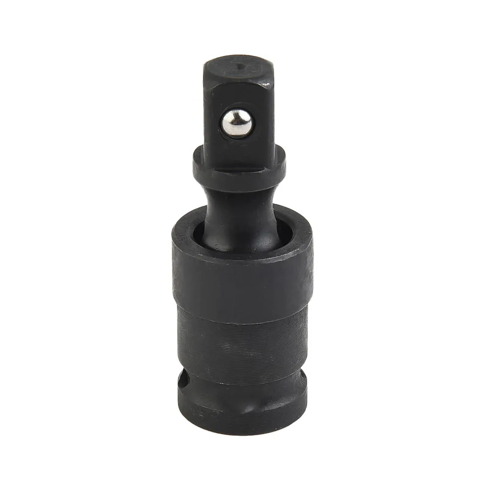 Chromium Steel 1/2 Inch Swivel Joint Air Wobble Socket Adapter for Pneumatic Power Tools Used in Assembly Line and Field Service