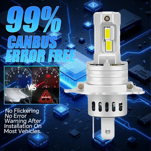 Imagen 2 del producto PAMPSEE 200W 60000LM HB3 LED 12V bombilla de faro Canbus 6000K H4 H11 9005 HB4 9006 H7 lámpara antiniebla 7035 Turbo CSP H7 faro LED M30