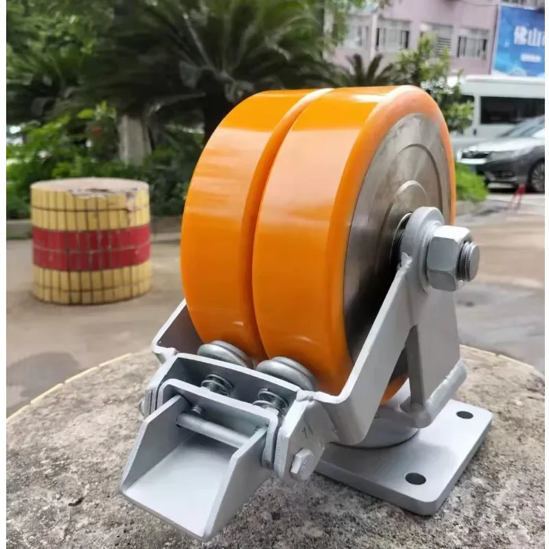 Xintu universal wheel plus heavy 3/5 tons cast iron PU wear-resistant load-bearing 4/6/8 inch gantry super heavy