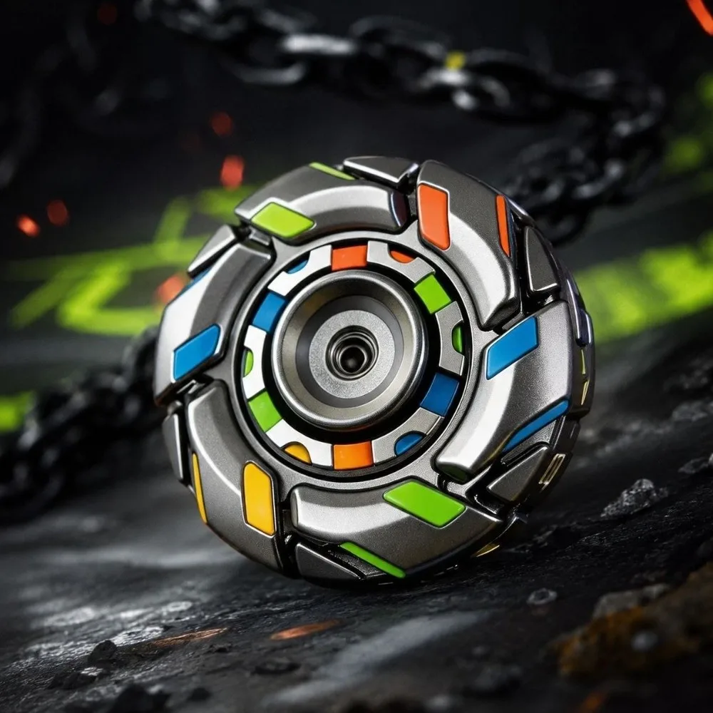 Adult Mechanical Fidget Spinner Deformable Premium Alloy Spinning Smooth Spin Magnetic Metal Fidget Sliders Anxiety Relief