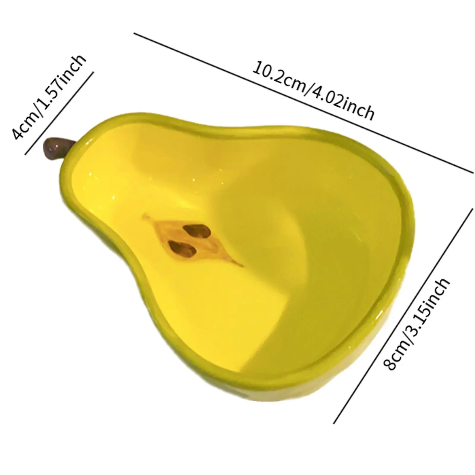 Cute Fruit Shaped Ceramic Plate Portable for Appetizer Tomato Sauce Festival